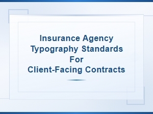 Insurance Agency Typography Standards for Client-Facing Contracts